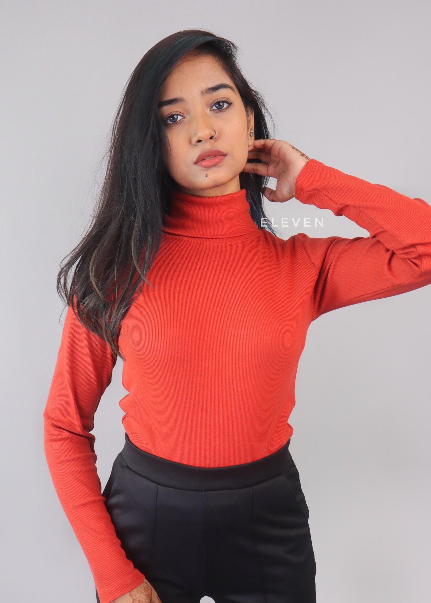 Brunt Orange Turtle Neck