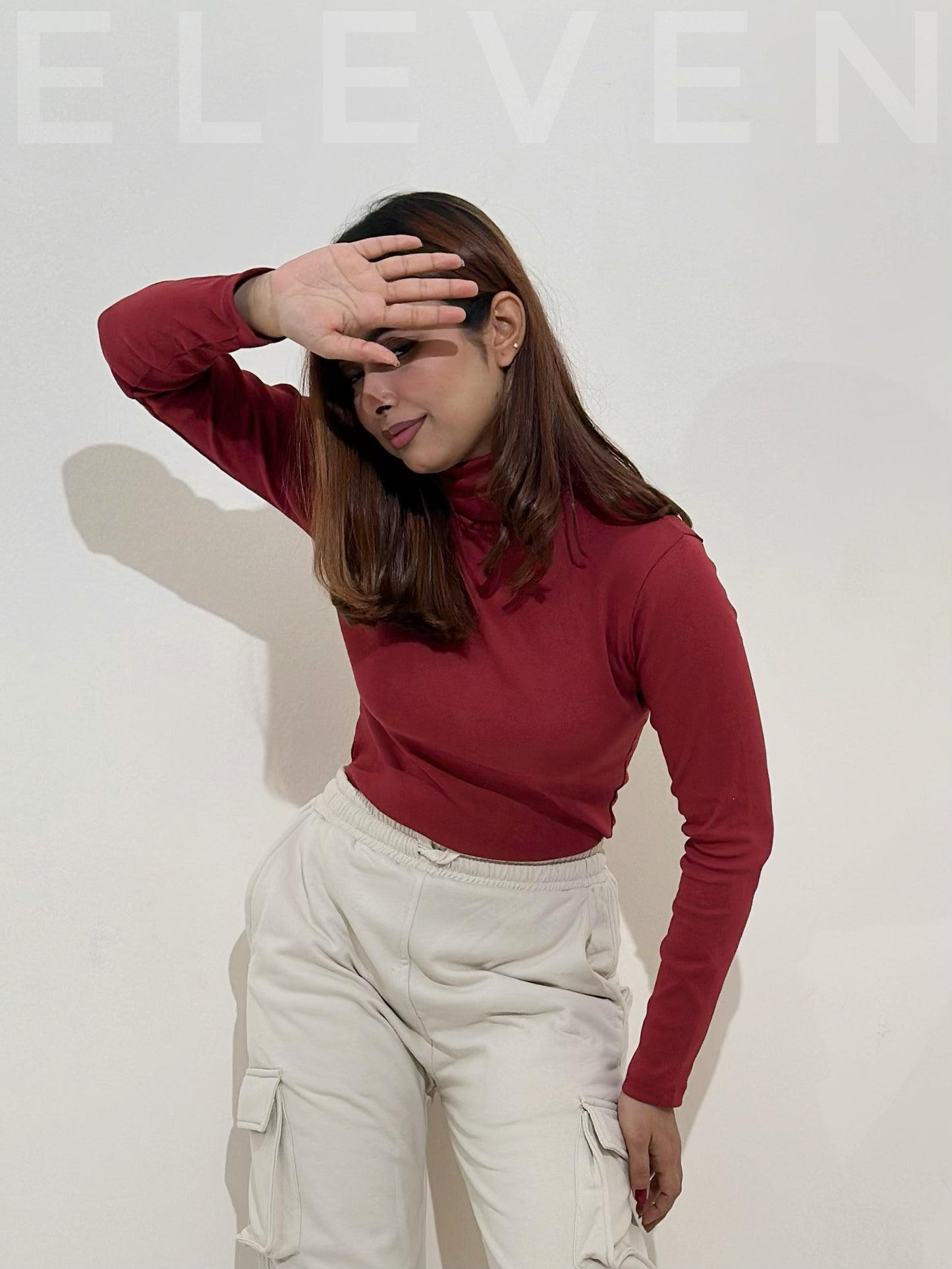 Maroon Turtle Neck